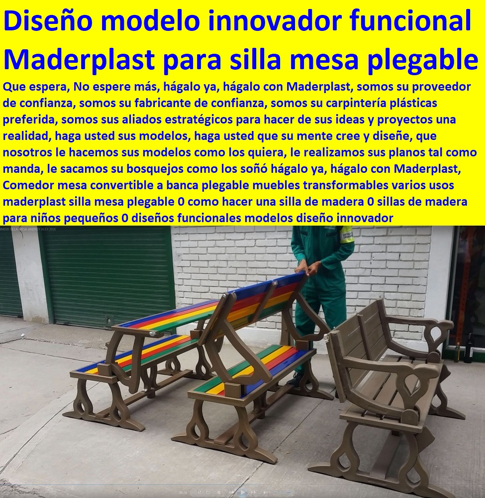 Comedor mesa convertible a banca plegable muebles transformables varios usos maderplast silla mesa plegable 0 como hacer una silla de madera 0 sillas de madera para niños pequeños 0 Diseño Desarrollo de Productos en Plástico, Proyectos Innovadores en Plástico, Nuevas Tecnologías de Plásticos, Nuevos Productos Maderplast, Novedades Plásticas Maderplast, Modernos Desarrollos en Plástico, Novedades y Productos Para Comercializar, diseños funcionales modelos diseño innovador 0,0 Comedor mesa convertible a banca plegable muebles transformables varios usos maderplast silla mesa plegable 0 como hacer una silla de madera 0 sillas de madera para niños pequeños 0 diseños funcionales modelos diseño innovador 0,0